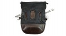 For Royal Enfield Bear 650 Canvas and Leather Pannier Bags With Saddle Stays - SPAREZO